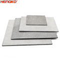 Hengko High Pricion Taille personnalisée Arear inoxydable fritté 316 316L Plaque de filtre pour filtration liquide chimique